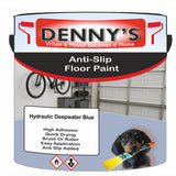 Denny's Floor Paint For Grip Coating Colour- Hydraulic Deepwater Blue - Anti-Slip Hardwearing Safe
