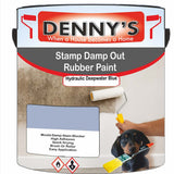 Denny's Waterpoof Paint For Stamp Out Damp Colour- Hydraulic Deepwater Blue - Damp-Block Mould-Safe Breathable