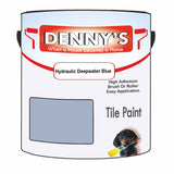 Denny's Tile Paint For Commercial Areas Colour- Hydraulic Deepwater Blue - High-Traffic Durable Easy-Clean