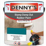 Denny's Waterpoof Paint For Stamp Out Damp Colour- Hydraulic Midnight Blue - Damp-Block Mould-Safe Breathable