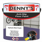 Denny's Floor Paint For Grip Coating Colour- Hydraulic Retro Purple - Anti-Slip Hardwearing Safe