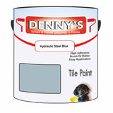 Denny's Tile Paint For Kitchen Tile Colour- Hydraulic Steel Blue - Wipe-Clean Grease-Resistant Refresh