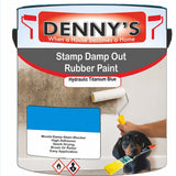 Denny's Waterpoof Paint For Stamp Out Damp Colour- Hydraulic Titanium Blue - Damp-Block Mould-Safe Breathable