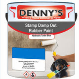 Denny's Waterpoof Paint For Stamp Out Damp Colour- Hydraulic Turbo Blue - Damp-Block Mould-Safe Breathable
