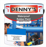 Denny's Waterpoof Paint For Pools Colour- Hydraulic Turbo Blue - Water-Seal Chlorine-Tough Anti-Slip