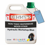 Denny's Stain Paint For Fences Colour- Hydraulic Workshop Blue - Weatherproof Uv-Safe Protect