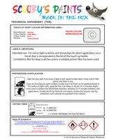 Instructions for use Hyundai Polar White Car Paint