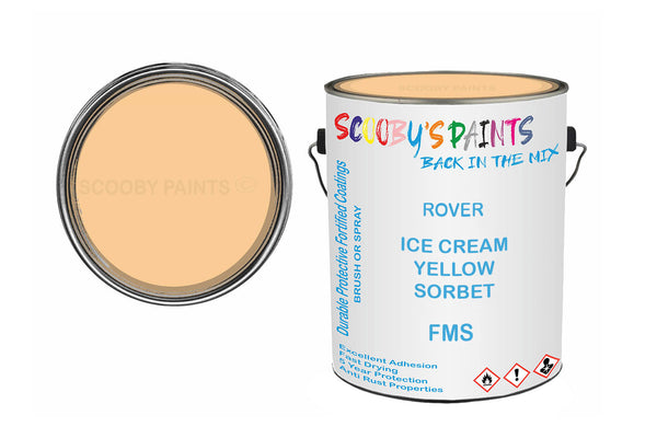 Mixed Paint For Austin Metro, Ice Cream Yellow Sorbet, Code: Fms, Yellow