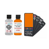 Audi LY2G GLUTORANGE Touch Up Paint + Primer