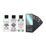 Paint For Alfa Romeo Spider Aurora Nuvola Blue Code 114A Touch Up Paint - Touch Up Paint With Primer & Extra Gloss Lacquer