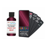 Paint For Acura Legend Garnet Red Code R91P Touch Up Scratch Stone Chip Repair - Touch Up Paint 25ml Bottle