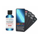 Paint For Alfa Romeo 147 Blu Montecarlo Blue Code 203B Touch Up Paint - Touch Up Paint 30ML Bottle