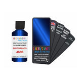 Paint For Alfa Romeo Mito Blu Tornado Blue Code 468B Touch Up Paint - Touch Up Paint 30ML Bottle