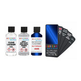 Paint For Alfa Romeo Mito Blu Tornado Blue Code 468B Touch Up Paint - Touch Up Paint With Primer & Extra Gloss Lacquer