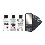 Paint For Alfa Romeo Giulietta Bianco Lunare Perla Moonlight White Code 764A Touch Up Paint - Touch Up Paint With Primer & Extra Gloss Lacquer