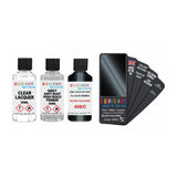 Paint For Alfa Romeo Giulia Quadrifoglio Nero Vulcano Black Code 408C Touch Up Paint - Touch Up Paint With Primer & Extra Gloss Lacquer