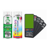 Paint For Aston Martin Vh2 Kermit Green Code Ast5095D Aerosol Spray Can Paint - Basecoat Aerosol And 500ml Clear Lacquer