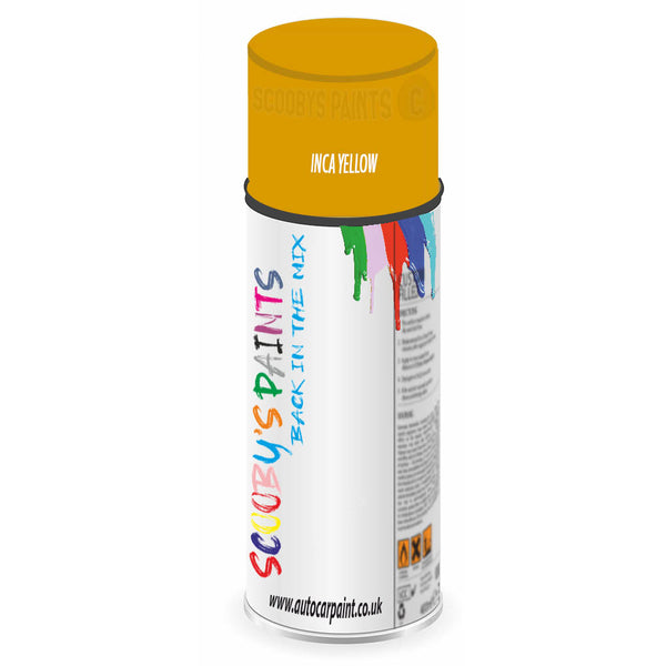 Mixed Paint For Morris Ital Inca Yellow Aerosol Spray A2
