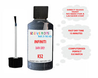 Infiniti Dark Grey Paint Code K52