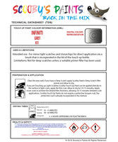 Instructions For Use Infiniti EX37 Touch Up Paint