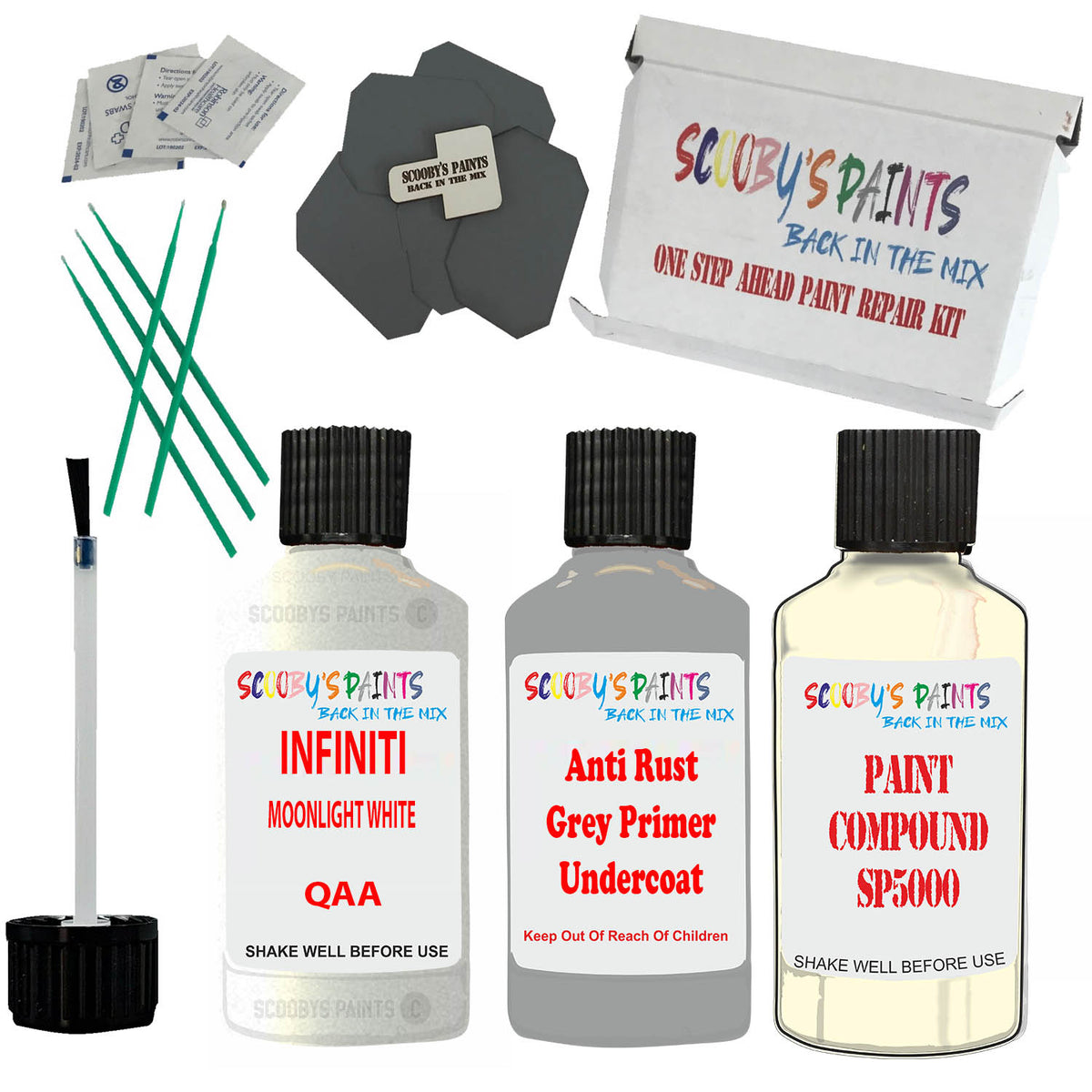 For Infiniti Fx Moonlight White Touch Up Paintcode Qaa White – Auto Car ...