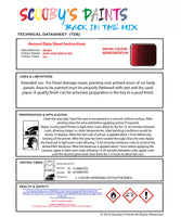 Instructions For Use Infiniti G20 Royal Ruby Merlot Red