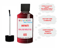 Infiniti Royal Ruby Merlot Red Paint Code Ax5