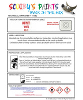 Instructions For Use Infiniti QX56 Touch Up Paint