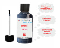 Infiniti Dark Blue Paint Code Bs3