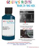 Paint For Vauxhall Movano Ink Blue Code 20P/23U/ Touch Up Paint