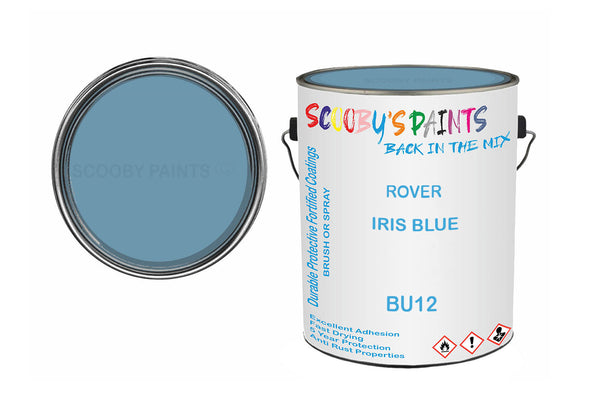 Mixed Paint For Rover A60 Cambridge, Iris Blue, Code: Bu12, Blue