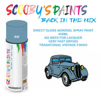 High-Quality IRIS BLUE Aerosol Spray Paint BU12 For Classic Rover 25- Paint for restoration high quality aerosol sprays