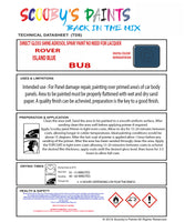 ISLAND BLUE Aerosol Spray Paint Code BU8 Classic ROVER Model A60 Cambridge Automotive Restorative Paint Vehicle Touch-Up ROVER BU8 Paint Car Restoration DIY Auto Painting Classic Car Refinishing High-Quality Spray Paint Automotive Finish Vehicle Restoration Supplies Custom Car Paint Auto Body Paint Aerosol Can Automotive Refinishing Paint for Classic Cars