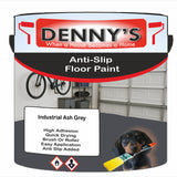 Denny's Floor Paint For Grip Coating Colour- Industrial Ash Grey - Anti-Slip Hardwearing Safe