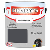 Denny's Floor Paint For Commercial Areas Colour- Industrial Ash Grey - High-Traffic Anti-Slip Hardwearing