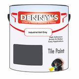 Denny's Tile Paint For Kitchen Tile Colour- Industrial Ash Grey - Wipe-Clean Grease-Resistant Refresh