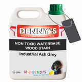 Denny's Stain Paint For Fences Colour- Industrial Ash Grey - Weatherproof Uv-Safe Protect