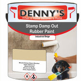 Denny's Waterpoof Paint For Stamp Out Damp Colour- Industrial Beige - Damp-Block Mould-Safe Breathable