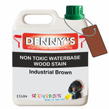 Denny's Stain Paint For Fences Colour- Industrial Brown - Weatherproof Uv-Safe Protect
