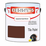 Denny's Tile Paint For Bathroom Tile Colour- Industrial Cask Brown - Moistureproof Easy-Clean Makeover