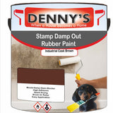Denny's Waterpoof Paint For Stamp Out Damp Colour- Industrial Cask Brown - Damp-Block Mould-Safe Breathable