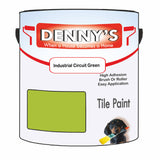 Denny's Tile Paint For Bathroom Tile Colour- Industrial Circuit Green - Moistureproof Easy-Clean Makeover