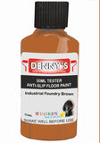Denny's Floor Paint For Grip Coating Colour- Industrial Foundry Brown - Anti-Slip Hardwearing Safe
