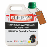 Denny's Stain Paint For Fences Colour- Industrial Foundry Brown - Weatherproof Uv-Safe Protect