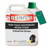 Denny's Stain Paint For Fences Colour- Industrial Green - Weatherproof Uv-Safe Protect