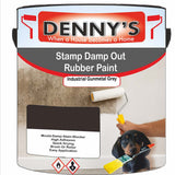 Denny's Waterpoof Paint For Stamp Out Damp Colour- Industrial Gunmetal Grey - Damp-Block Mould-Safe Breathable