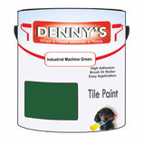 Denny's Tile Paint For Commercial Areas Colour- Industrial Machine Green - High-Traffic Durable Easy-Clean