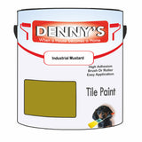 Denny's Tile Paint For Commercial Areas Colour- Industrial Mustard - High-Traffic Durable Easy-Clean