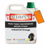 Denny's Stain Paint For Sheds Colour- Industrial Orange - Weatherproof Uv-Safe Nourish