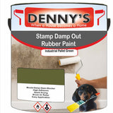Denny's Waterpoof Paint For Stamp Out Damp Colour- Industrial Pallet Green - Damp-Block Mould-Safe Breathable